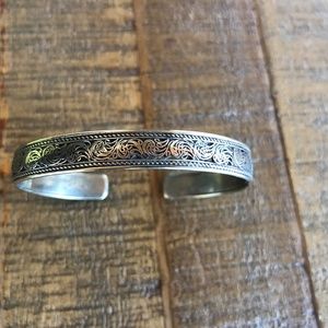 Silver Embossed Bracelet